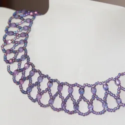 Necklace - Dentelle Magena - Necklace - Laiton bronze